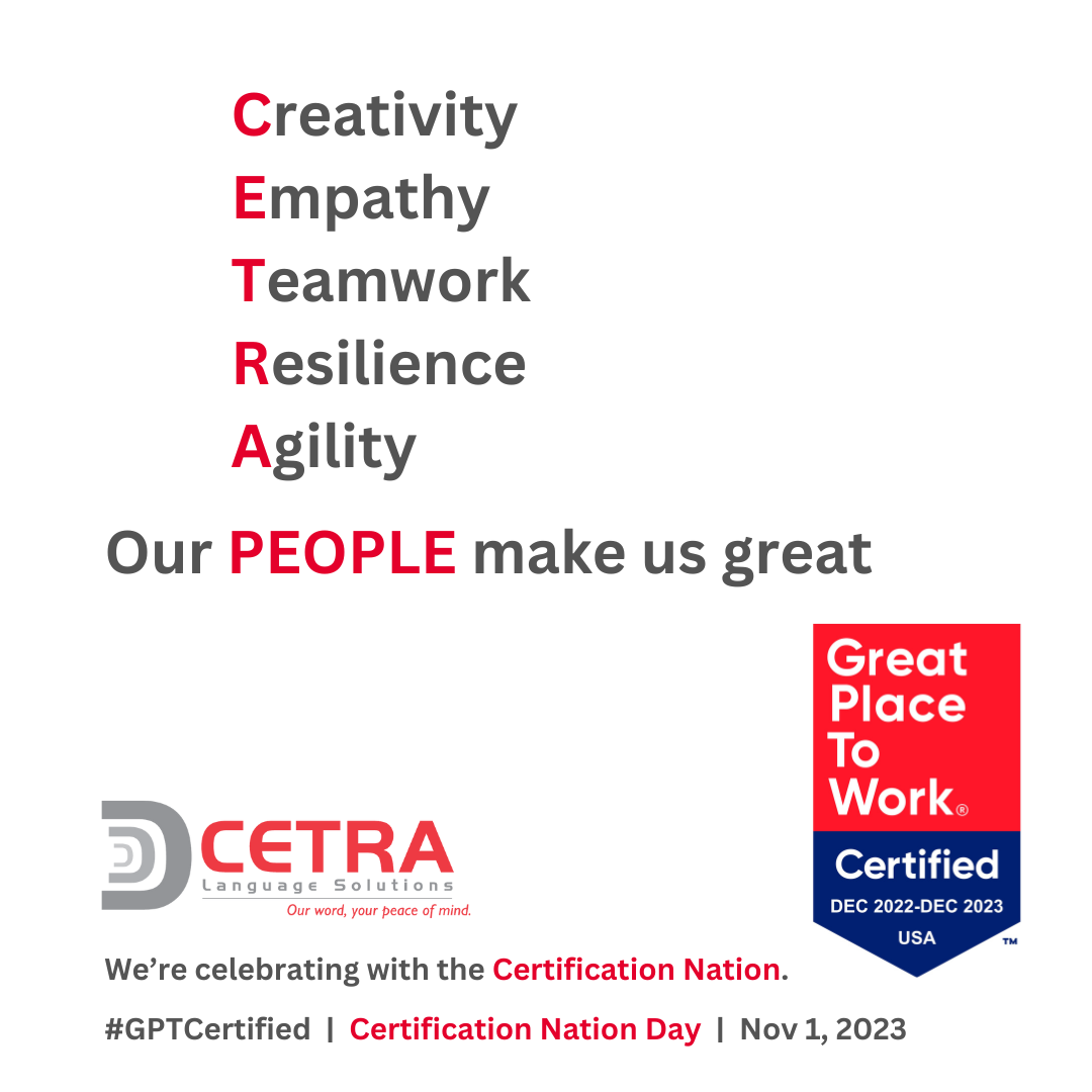 CETRA Celebrates Certification Nation Day