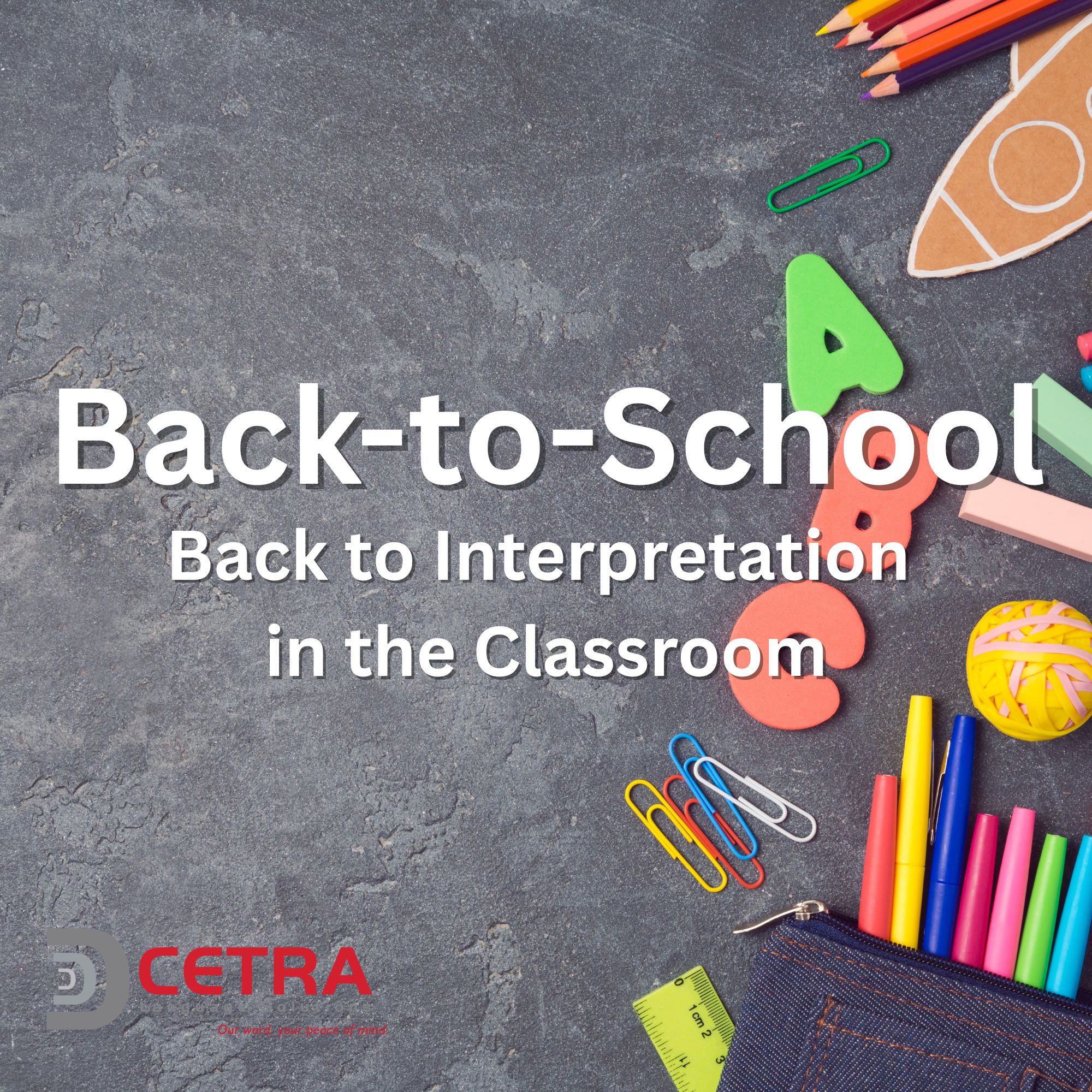 Back-To-School and Back to Interpretation in the Classroom